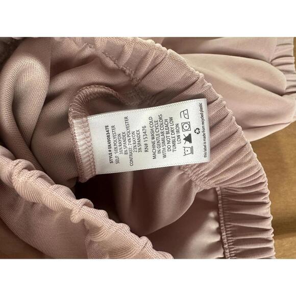 Evereve Mariana Sleek Pullover Crewneck Ruffle Sleeve Blush Pink Women’s Medium - Picture 8 of 15